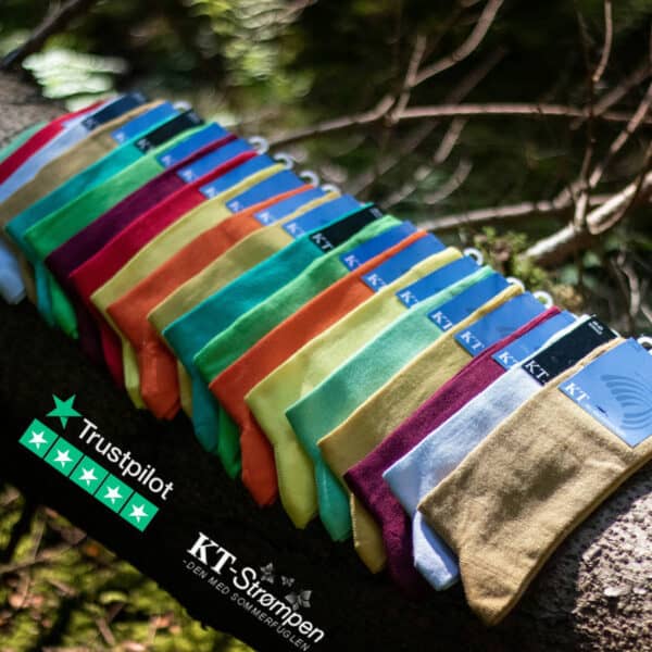 Super tilbud: 20 par kvalitetsstrømper i glade farver til mænd - Spar 900 kr.!