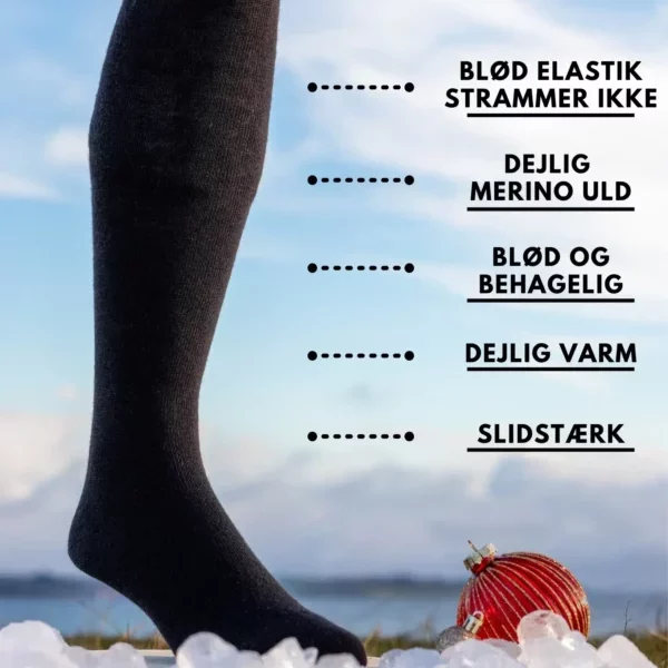 uld knæstrømper til damer